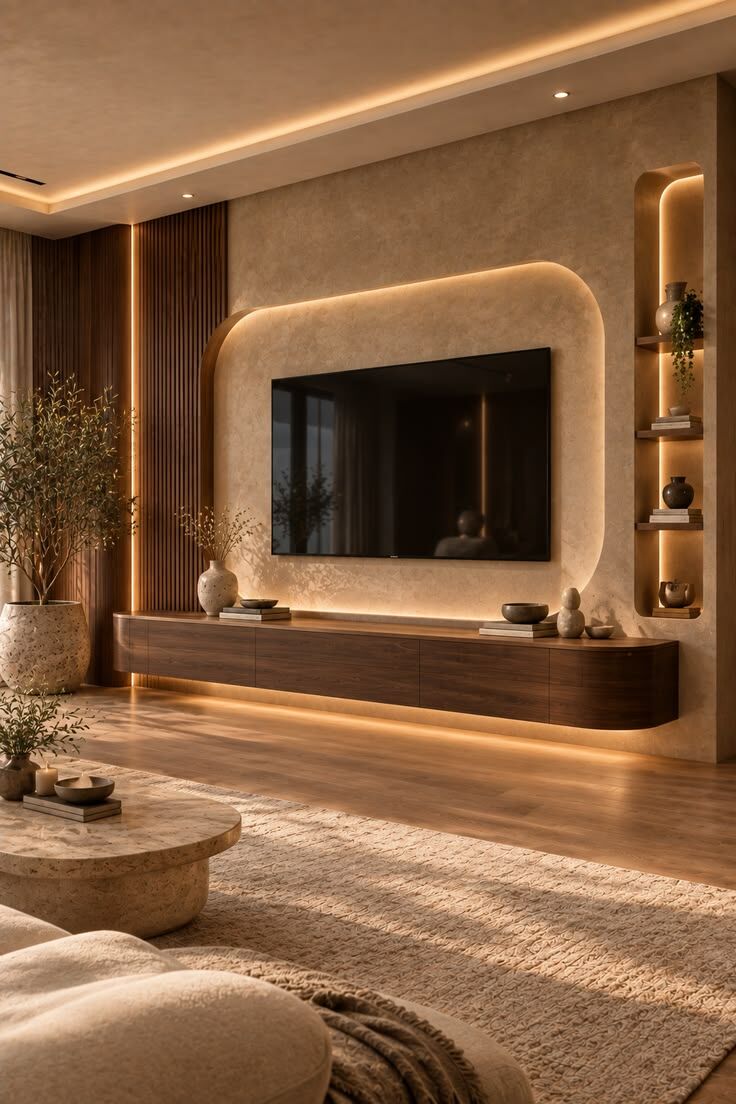 Living interior design by DècorLuxè, Calicut – project 2